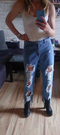 Nohavice s dierami, m