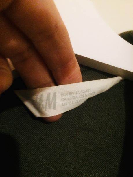 Khaki kosielka s nazehlovackami, h&m,158