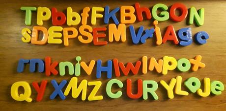 Magnetické písmená abeceda,