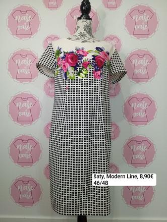 Vzorované šaty 44-48, 44