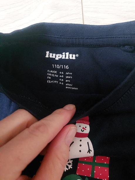 Pyžamka krasne zimný motiv, lupilu,110