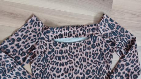Tričko s leopardím vzorom, xs