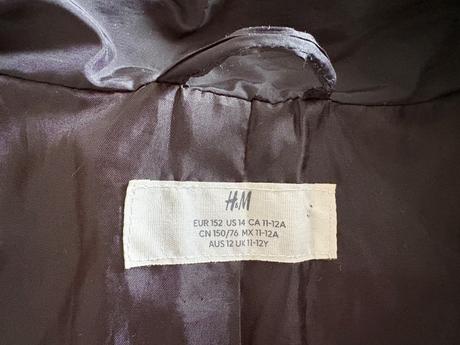 Bunda zimná h&m 11/12 r., h&m,152