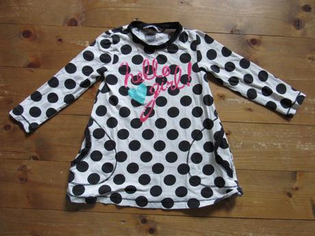 Bodkované tričko/šatičky, lindex,98