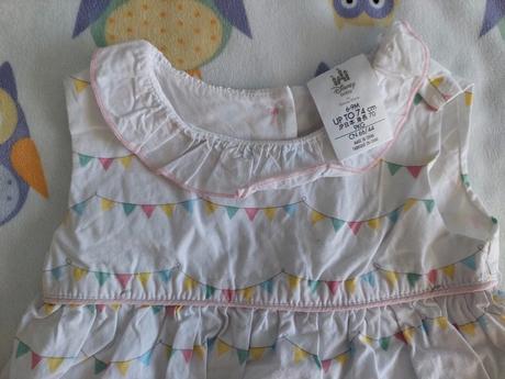 Dumbo letné šaty + gaťky zn.disney veľ.74, disney,74