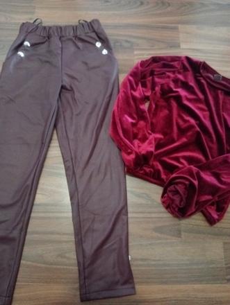 Legíny kožené,zateplené, 134