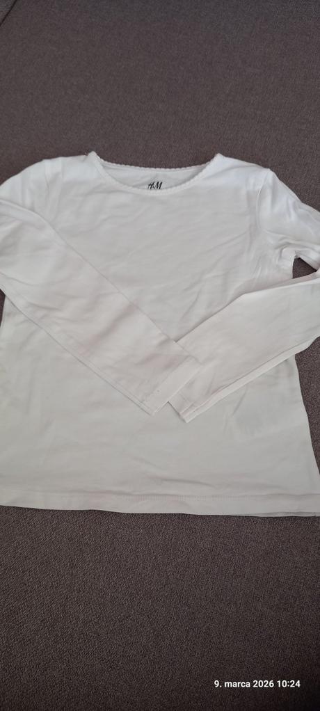 Biele tričko, h&m,110
