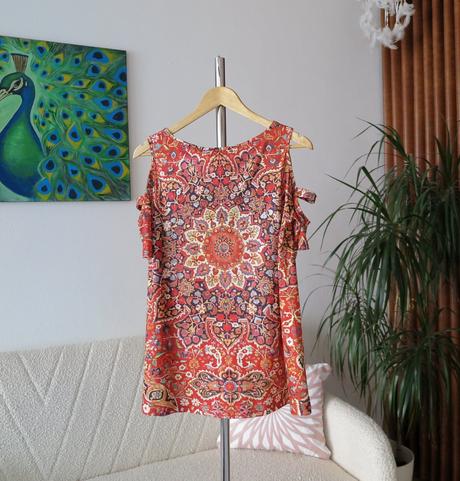 Boho tunika noracora s odhalenými ramenami, s