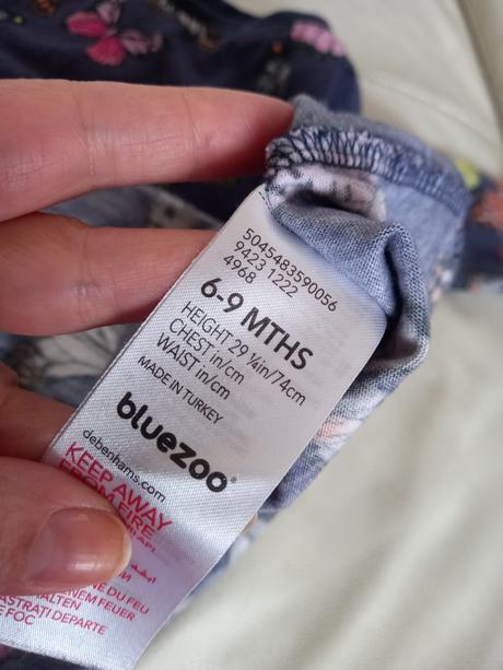 Jarné šaty s motýľmi 74, bluezoo,74