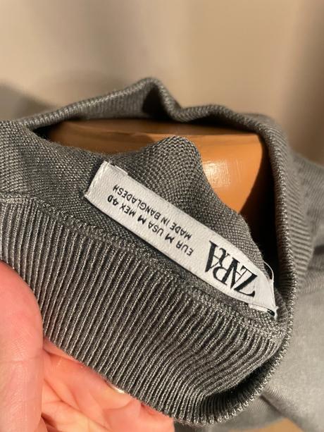 Zelený rolák s krátkym rukávom, zara, zara,m