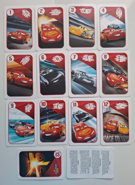 Karty - čierny peter "disney pixar cars", 