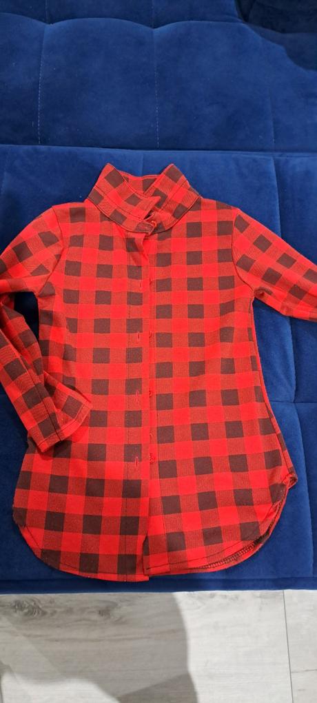 Kockovane saty,  tunika, 116