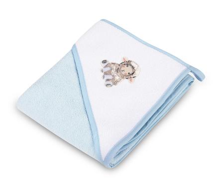 Sensillo detská osuška s kapucňou ovečka modrá 80x, 