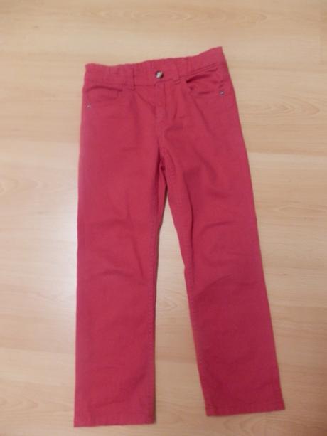 Červené dievčenské nohavice, h&m,116