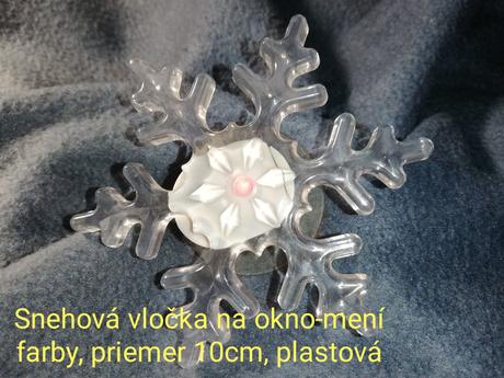 Snehová vločka svietiaca ma okno, 