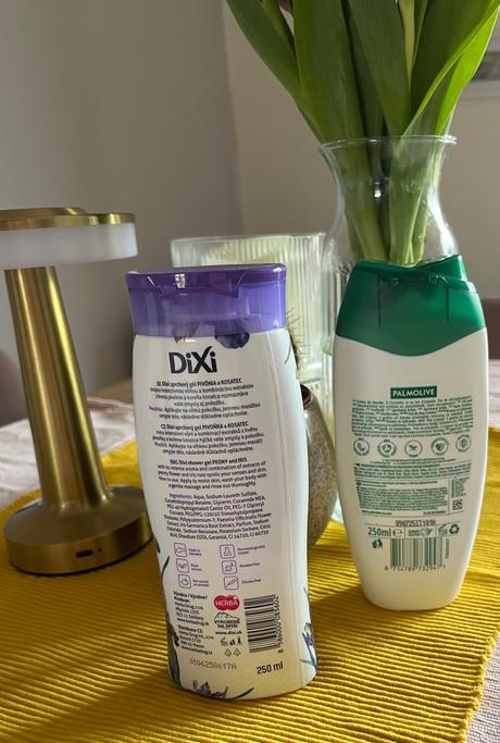 Nový sprchový gél a krém palmolive a dixi,