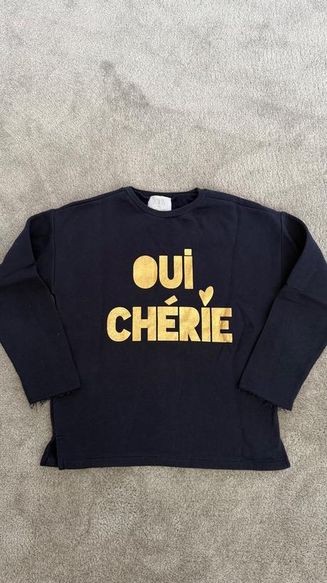 Mikina so zlatým nápisom zara, zara,140