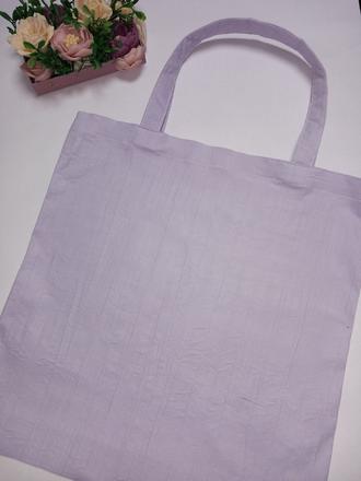 Nákupna taška svetlofialova menčestrová,
