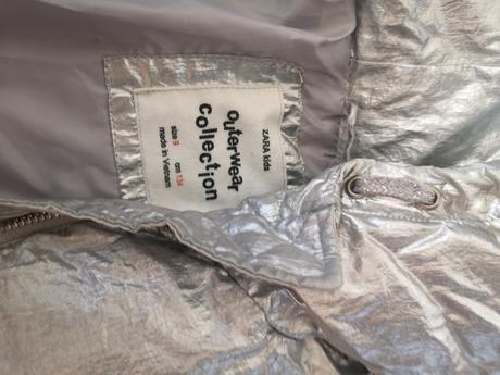 Strieborná bunda zara, zara,134