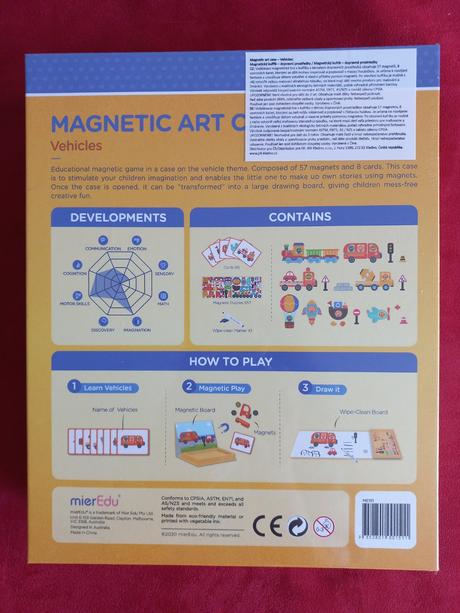 Mieredu magnetický kufrík - dopravné prostriedky, 