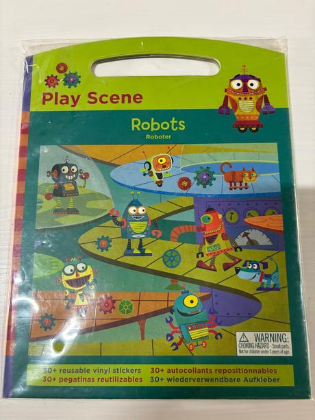 Mudpuppy - nálepky hrame sa na robotov, 