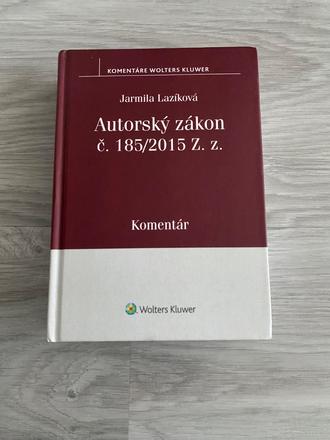 Autorský zákon  č. 185/2015 z. z, 