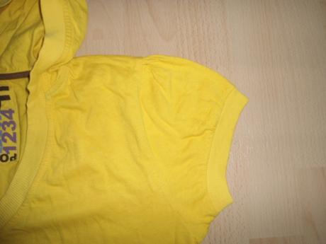 Zlte tricko s kapucnou, l