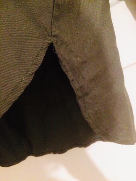 Khaki kosielka s nazehlovackami, h&m,158