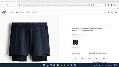 Kraťasy zlatan ibrahimovič xxl, h&m,xxl