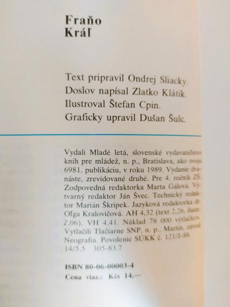 Fraňo kráľ - jano (1989), 