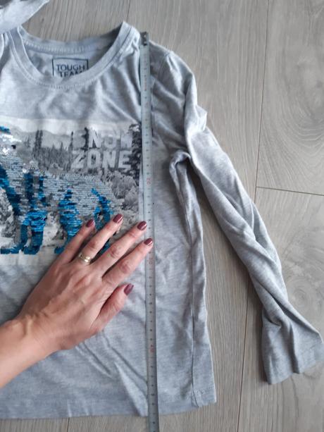 Mikina plus tričko grátis, h&m,122