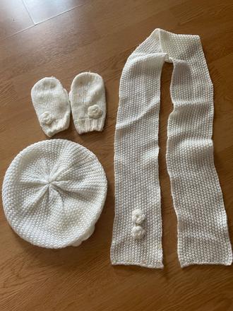 Čiapka, šál a rukavice, mothercare,116