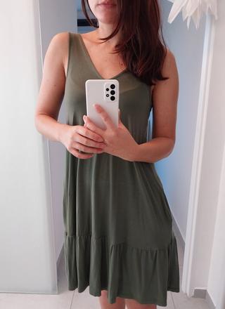 Asos khaki letné šaty s, s