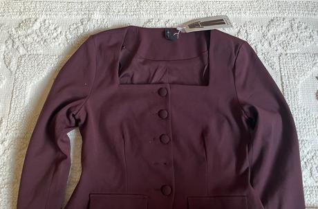 Nové čokoládovo hnedé sako, amisu, s/36, amisu,s