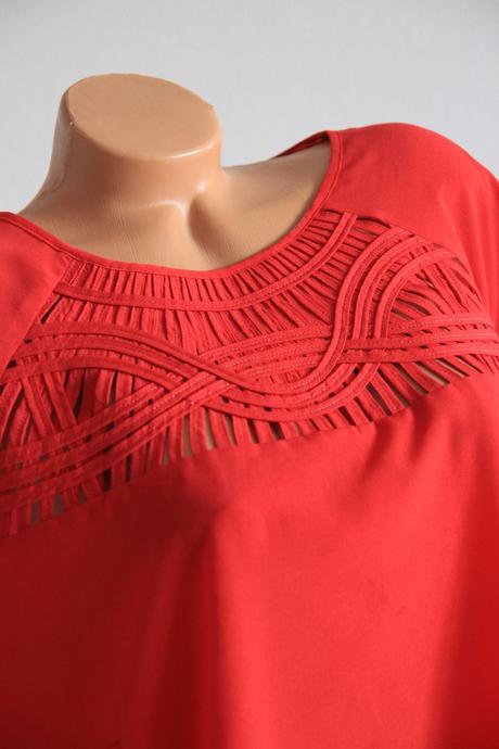 Elegantný červený top, xxl, xxl