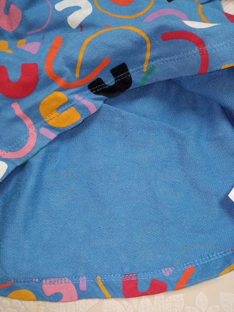 Dievčenské modré vzorované šaty (80-86), miniclub,80