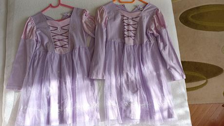 2x bavlnené šaty princezná vel. 116 a 122, 116