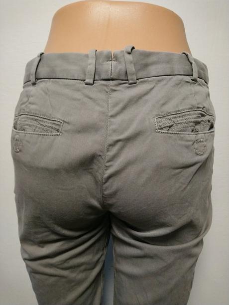 Dámske sivé elastické nohavice, italy, xs