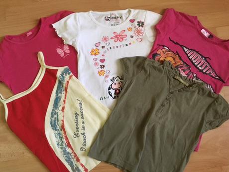 Balík letných tričiek - veľ.128, 122–134