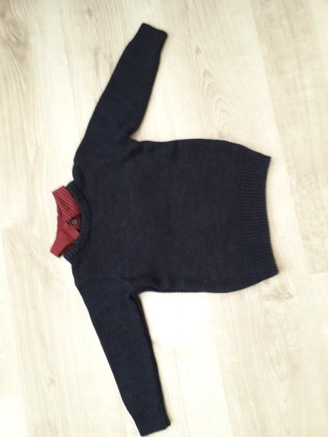 Chlapčenský pulóver s falošnou košeľou, f&f,98