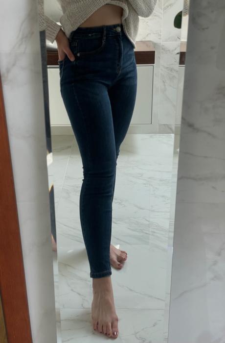 Vysoký pas skiny jeans, fishbone,s