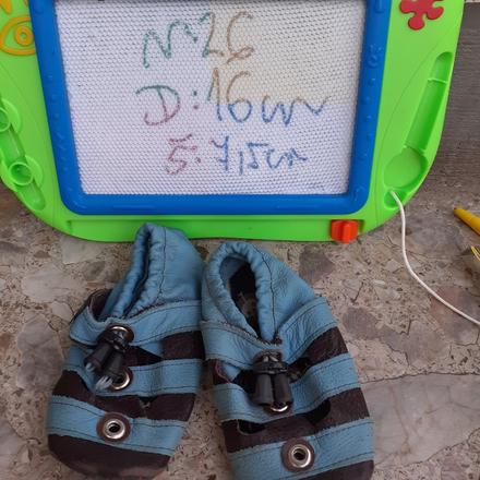 Kožené barefoot capačky rebeqaq, 26