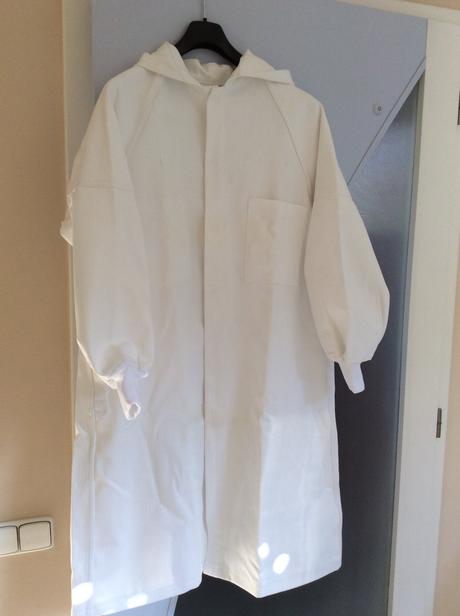 Biely pracovný plášť xxl/xxxl, xxxl
