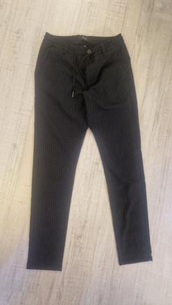 Nohavice s pruzkami smog, xs