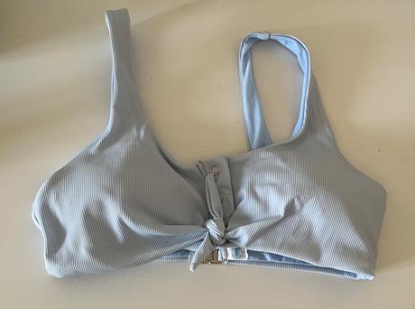 Bledomodrá plavková podprsenka m/38, m