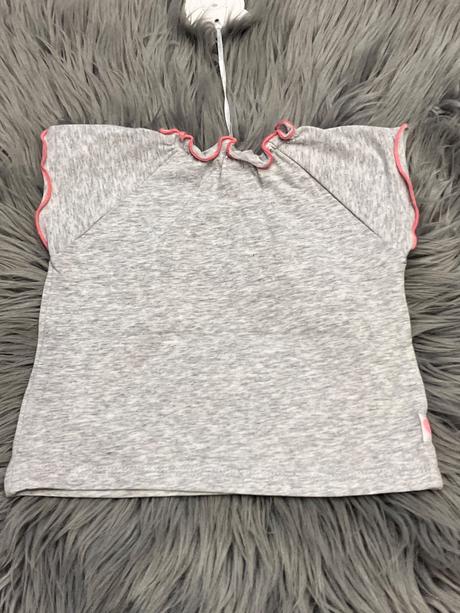 Dievčenské tričko s fodričkami a nápisom (56), 56