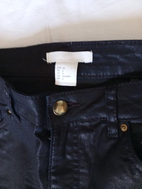 Lesklé nohavice, h&m,36