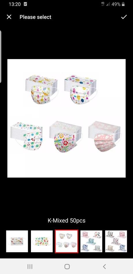 Rúška 50 kusov v baleni,