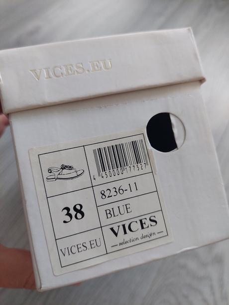 Sandále s ozdobou vices 38, vd 25 cm, 38