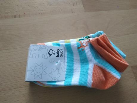 Chlapčenské letné bavlnené ponožky veľ. 21-23, baby club,21